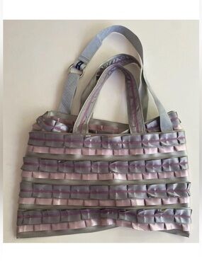 KAO PAO SHU Gray/Light Pink Bag